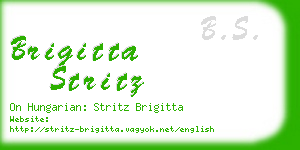 brigitta stritz business card